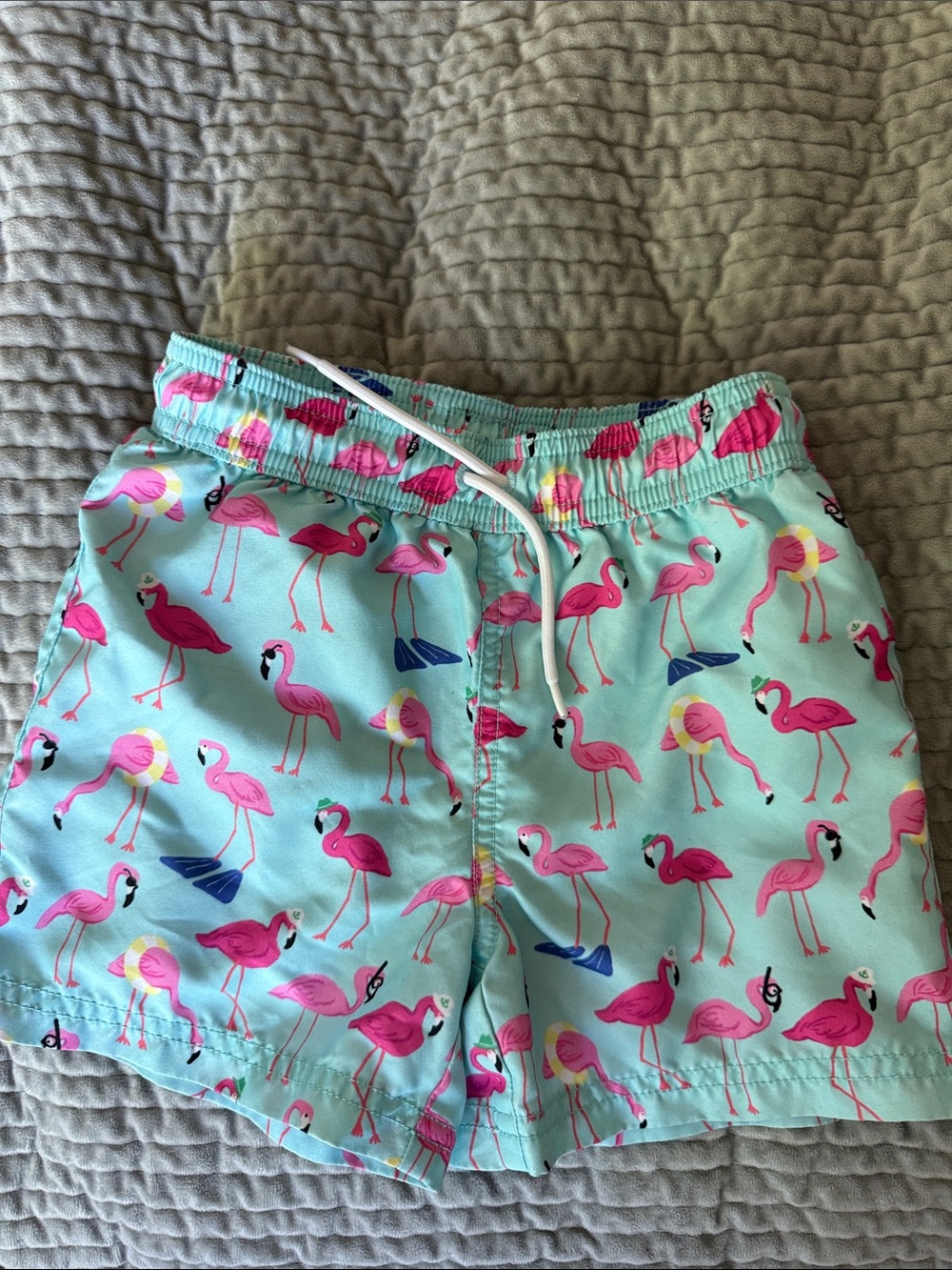 Janie and Jack Flamingo Swim Trunks Size 4